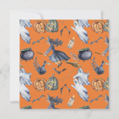 Invitation Éffrayante fête d'Halloween (Dos)