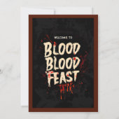 Invitation Éffrayante fête d'Halloween (Dos)