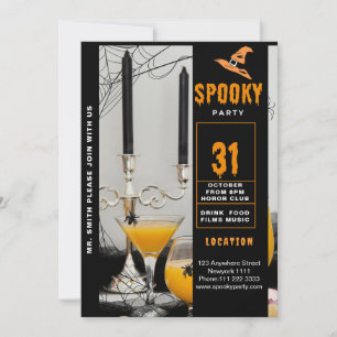 Invitation Éffrayante fête d'Halloween