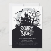 Invitation Éffrayante fête d'Halloween (Devant)