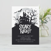 Invitation Éffrayante fête d'Halloween (Debout devant)