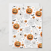 Invitation Éffrayante fête d'Halloween (Dos)