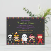 Invitation Éffrayante fête d'Halloween (Debout devant)