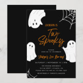 Invitation éffrayante Ghost 2e anniversaire (Devant / Derrière)