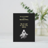 Invitation éffrayante Ghost pour la fête d'Hallowe (Debout devant)