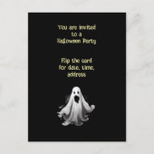 Invitation éffrayante Ghost pour la fête d'Hallowe (Devant)