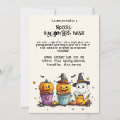 Invitation éffrayante HALLOWEEN BASH (Devant)