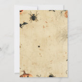 Invitation Éffrayante Halloween Costume Fête Perso (Dos)