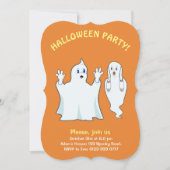 Invitation Éffrayante Halloween Ghost (Devant)