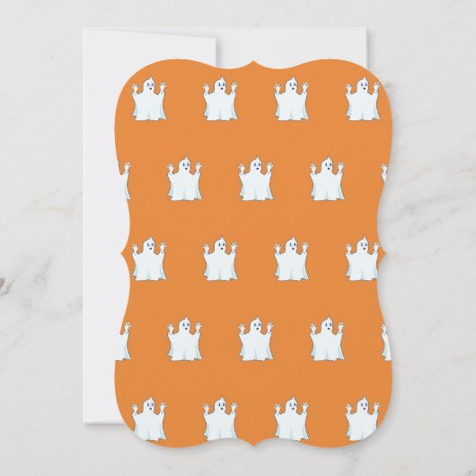 Invitation Éffrayante Halloween Ghost (Dos)