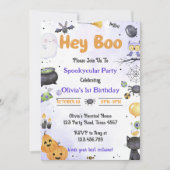 Invitation Éffrayante Halloween mignonne Fête d'anniversaire  (Devant)