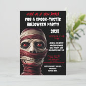 Invitation Éffrayante maman fête d'Halloween effrayant cadavr (Debout devant)