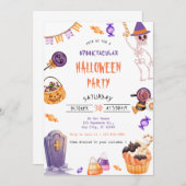 Invitation Éffrayante Mare Halloween (Devant / Derrière)