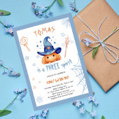 Invitation Éffrayante mignonne Halloween 3e anniversaire Boy 