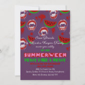 Invitation effrayante pour une fête de Summerween (Devant)