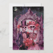 Invitation Éffrayante Skeleton Halloween (Devant)