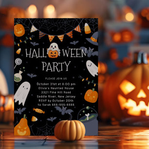 Invitation Éffrayante Soirée d'Halloween