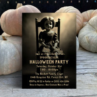 Éffrayante soirée d'Halloween de poupée Déplaisant