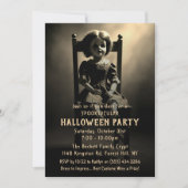 Invitation Éffrayante soirée d'Halloween de poupée Déplaisant (Devant)