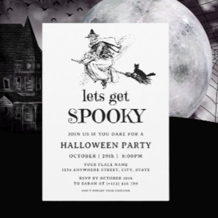 Invitation Éffrayante sorcière gothique Adulte Halloween Cost