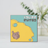 Invitation effrontée de fête d'anniversaire de (Debout devant)