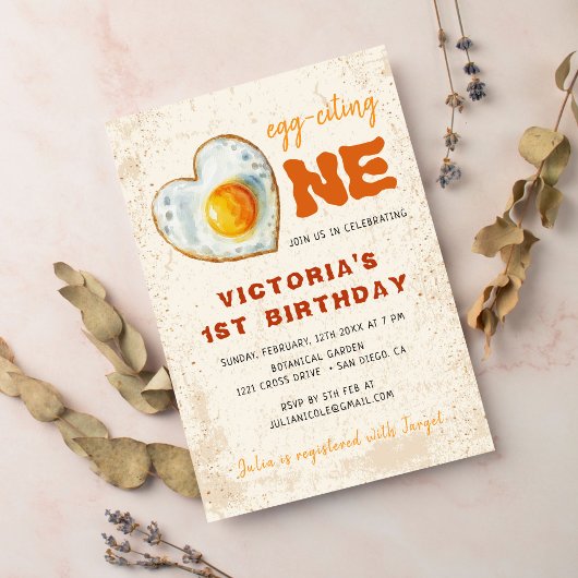 INVITATION EGG-CITING BBQ BABY BIRTHDAY