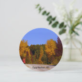 Invitation Egg Harbour, WI automne saison avec chariot (Debout devant)