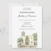 Invitation Église cathédrale Mariage espagnol (Devant)