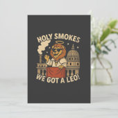 Invitation Église chrétienne Holy Smoke Pope Leo XIV  (Debout devant)