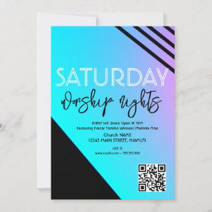 Invitation Église de culte Nuits Ministère de la jeunesse Cir