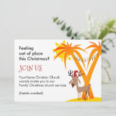 Invitation Église de Noël (Debout devant)