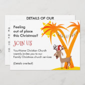 Invitation Église de Noël (Devant / Derrière)