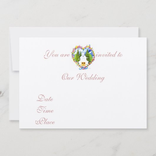 Invitation Église de pays (Devant)