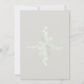 Invitation Eglise Eucalyptus Croix Beige Mariage (Dos)