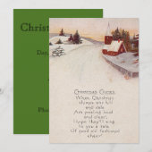 Invitation Église Noël chrétien Hiver (Devant / Derrière)