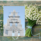 Invitation Église photo personnalisée de la première communio