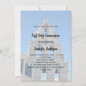 Invitation Église photo personnalisée de la première communio (Devant)