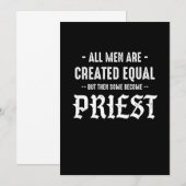 Invitation Église Prêtre Foi Catholique Jésus-Christ Prière G (Devant / Derrière)