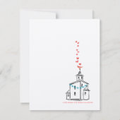 Invitation Église religieuse Nous allons à la Mariage de la c (Dos)