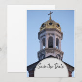 Invitation Église Save the Date (Devant / Derrière)