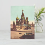 Invitation Église St. Basil, place Rouge Moscou (Debout devant)