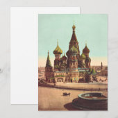 Invitation Église St. Basil, place Rouge Moscou (Devant / Derrière)