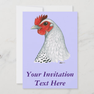 Invitation Egyptien Fayoumi : Argent Hen