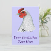 Invitation Egyptien Fayoumi : Argent Hen (Debout devant)