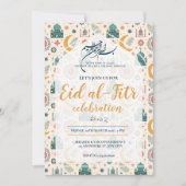 Invitation Eid Al Fitr Celebration Eid Mubarak Party Editable (Devant)