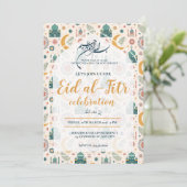 Invitation Eid Al Fitr Celebration Eid Mubarak Party Editable (Debout devant)