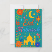 Eid Moubarak - Coloré pour les enfants Mosquée Fle