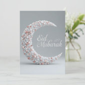 Invitation Eid mubarak Personalized Modern Card (Debout devant)