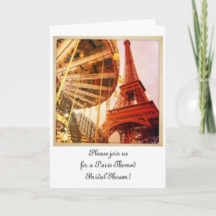 Invitation Eiffel Tower and Carrousel