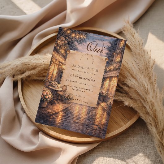 Invitation Eiffel Tower Bridal Shower